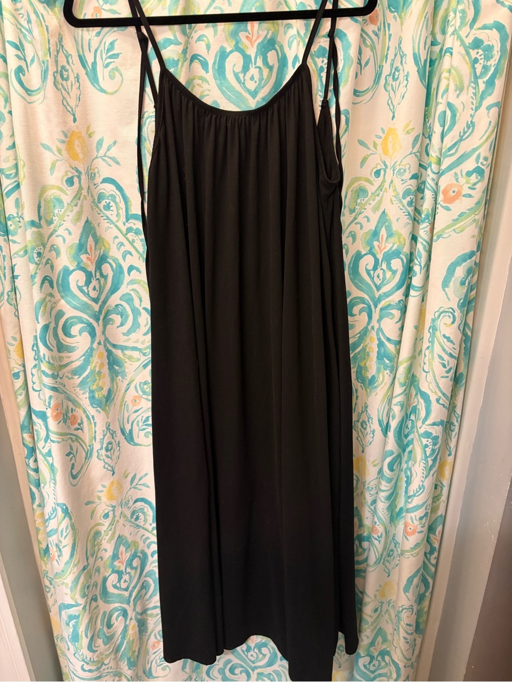 SHEIN Black Spaghetti Strap Maxi Dress